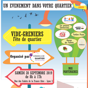 Vide greniers du conseil de quartier Sans-Souci 