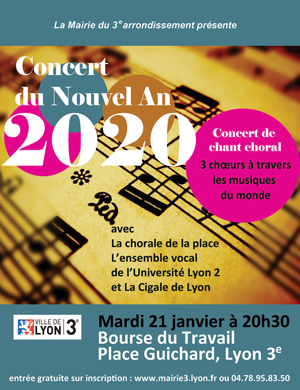 affiche concert nouvel an 2020 mairie Lyon 3