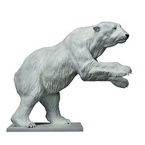 Grand ours polaire en bronze