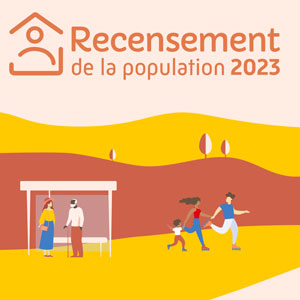 affiche INSEE recensement 2023