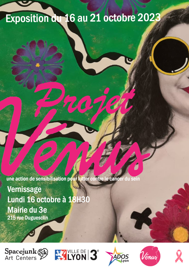 affiche de l'exposition projet vénus 2023