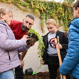 Les élèves de l'école Paul-Bert ont désormais une cour nature.