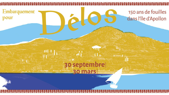 affiche de l'expo embarquement pour Délos