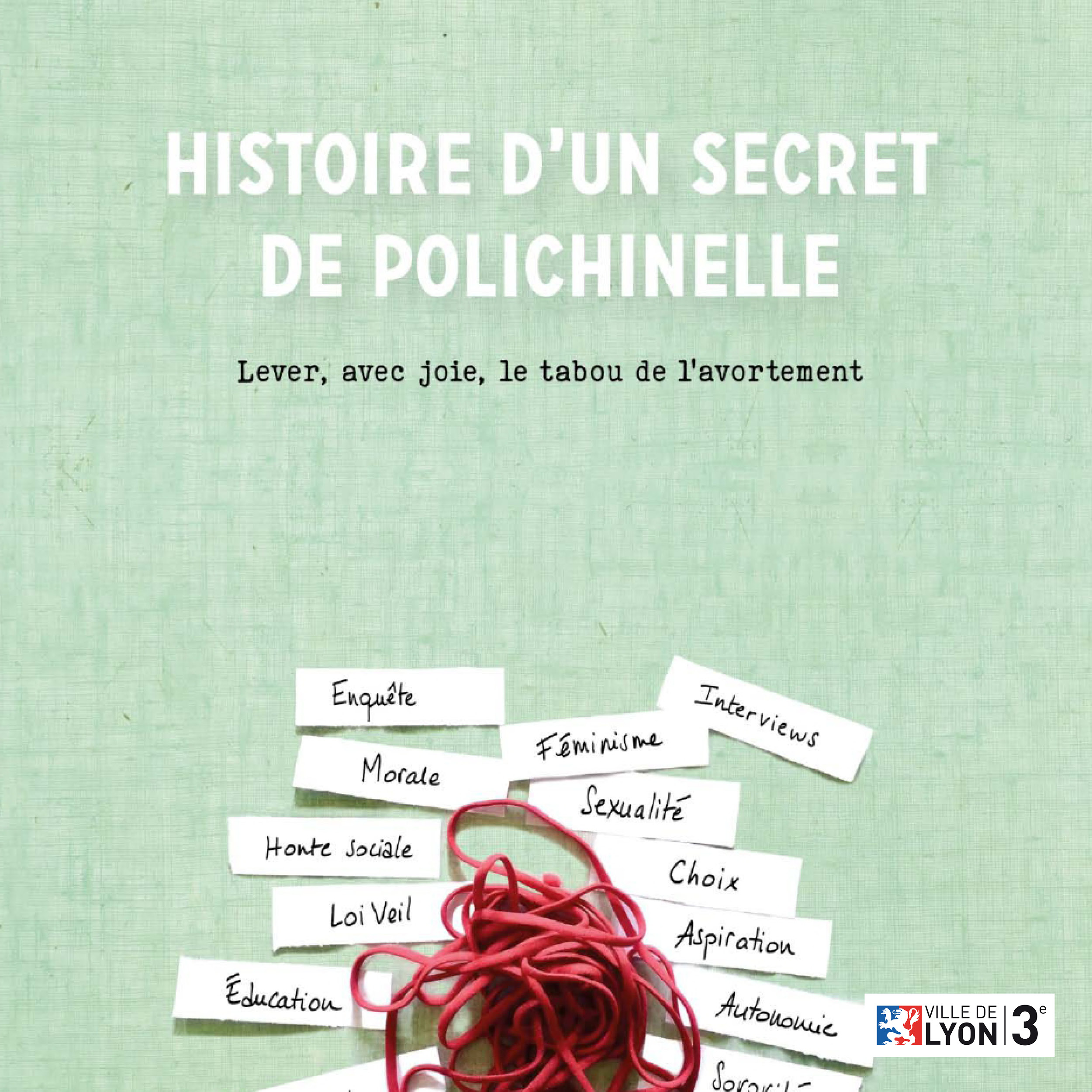 affiche conférence gesticulée Un Secret de Polichinelle en Mairie du 3e 