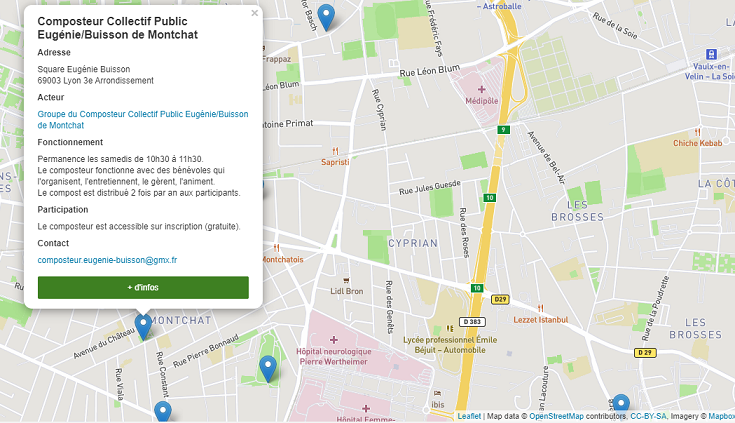 plan de situation du composteur dans le 3e arrondissement de Lyon